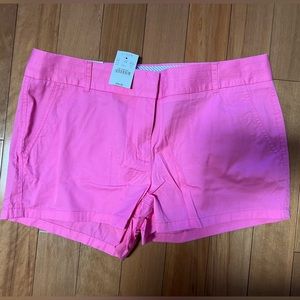 NWT JCrew pink chino shorts, size 8